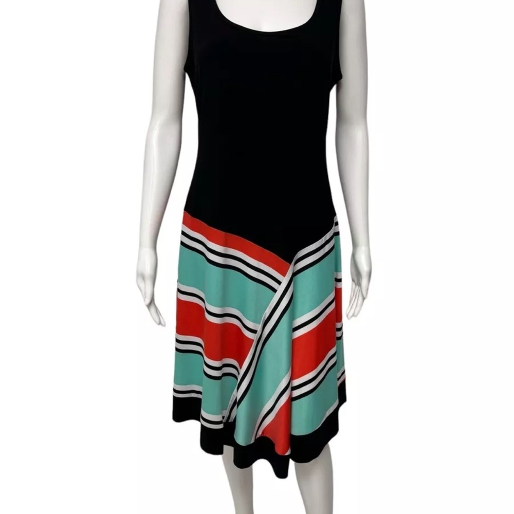 MSK dress size XL. Black with pretty “skirt” orange, turquoise and black. - Picture 6 of 7